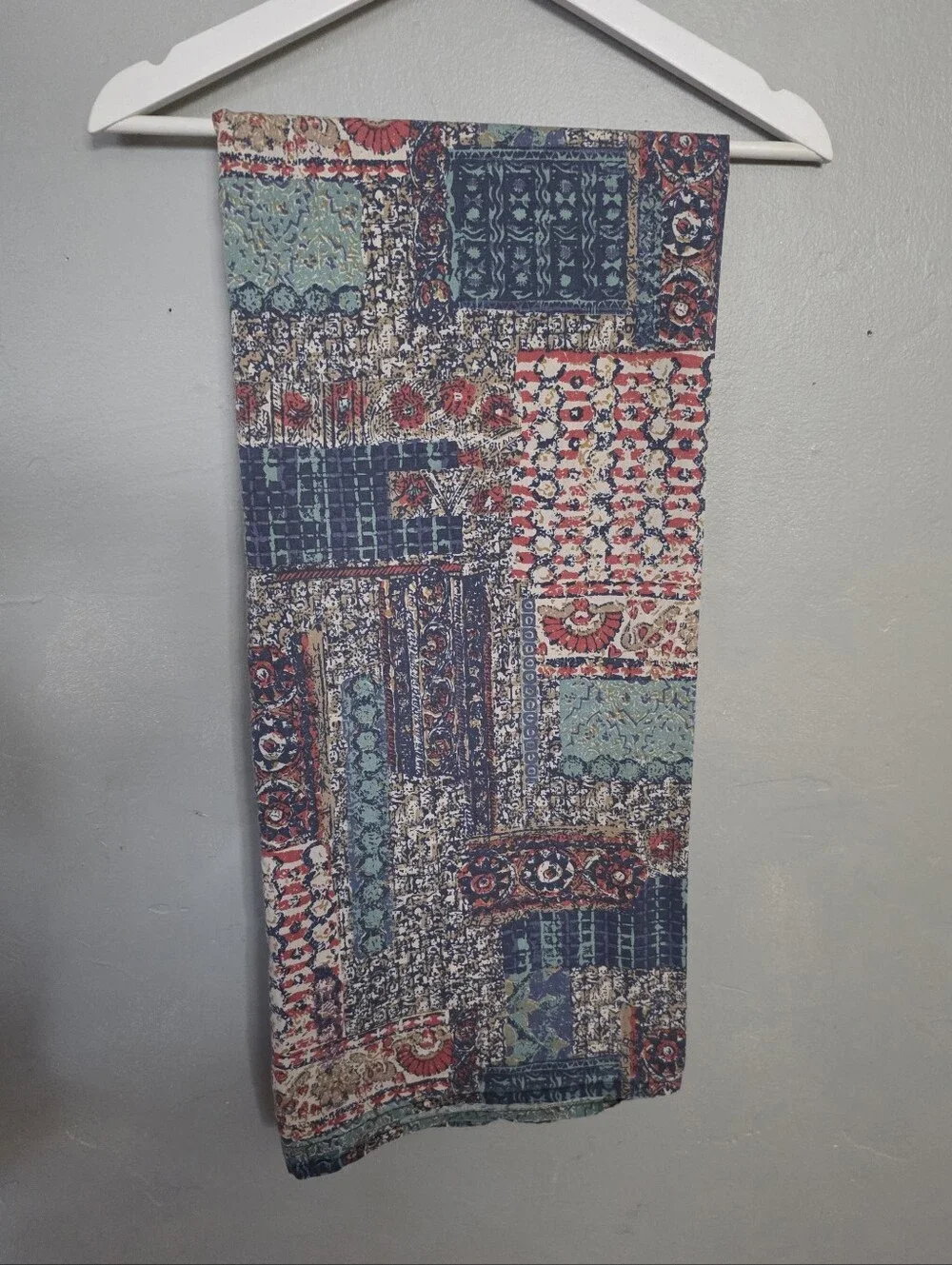 Vintage 1970s Sheridan Australia Boho Print Twin Flat Sheet
